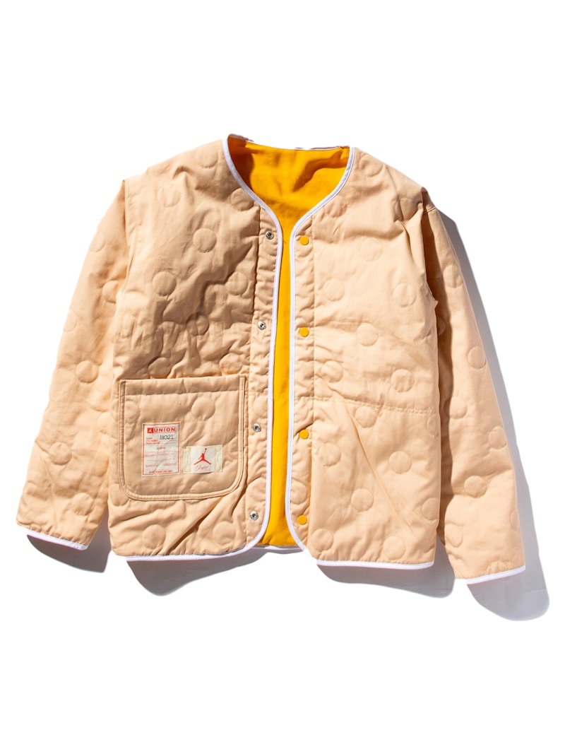 Gold and best sale white jordan jacket