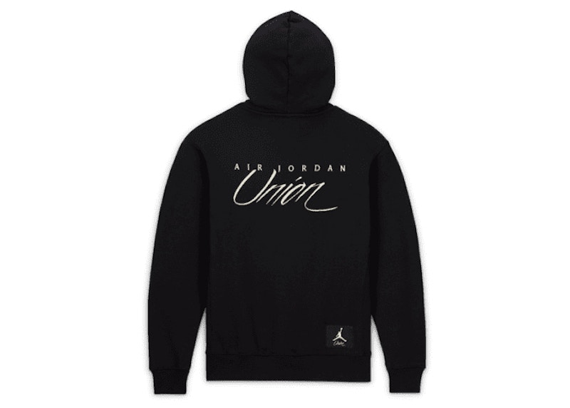 Jordan x Union MJ Fleece Hoodie Black/Coconut Milk Men's - SS23