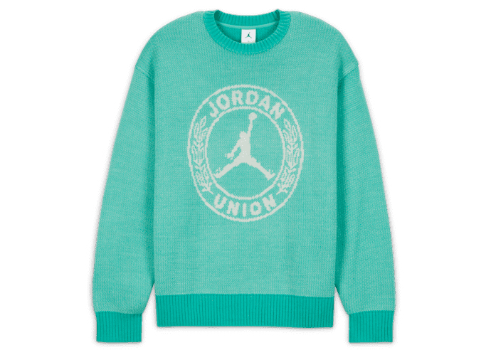 Jordan x Union MJ Sweater Kinetic Green/White Men's - SS23 - US