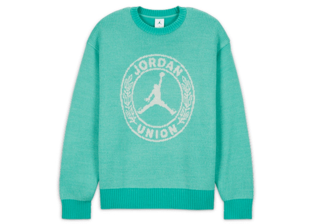 Pre-owned Jordan X Union Mj Sweater Kinetic Green/white