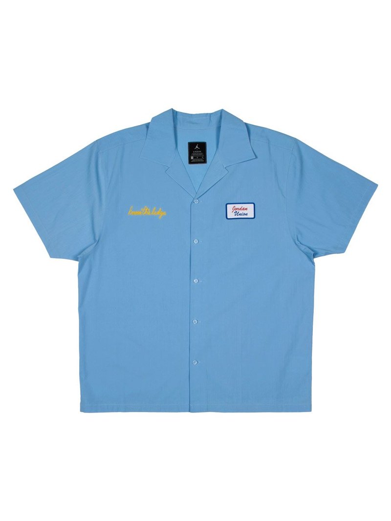 Jordan x Union Mechanic Shirt Psychic Blue