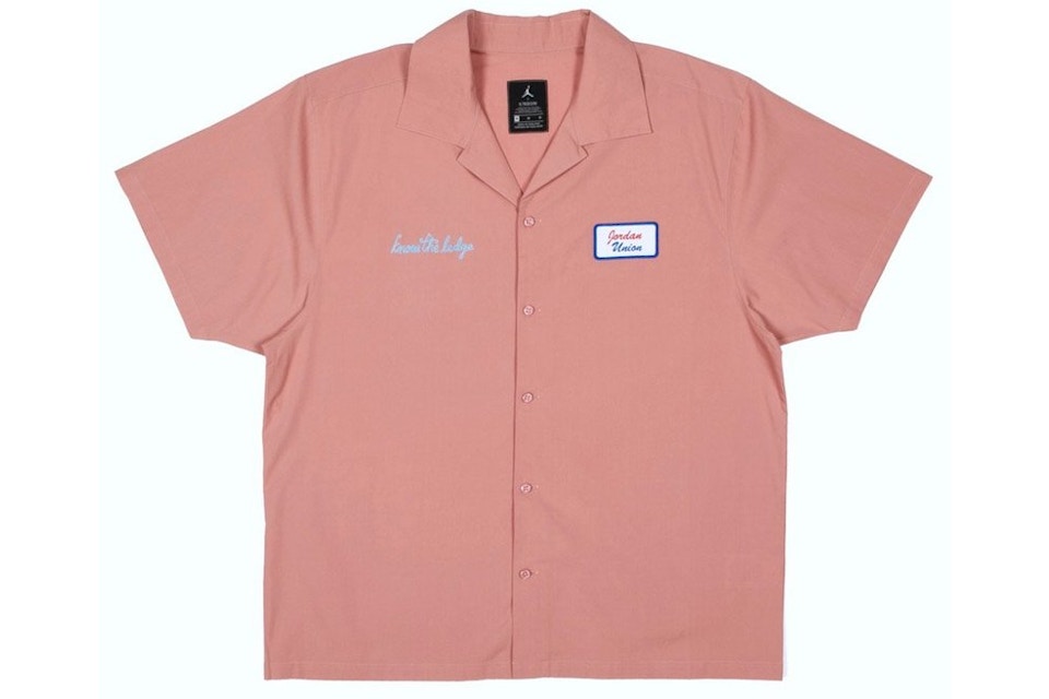 Jordan X Union Mechanic Shirt Rust Pink Fw20 Jordan X Union Mechanic Shirt Rust Pink Fw20