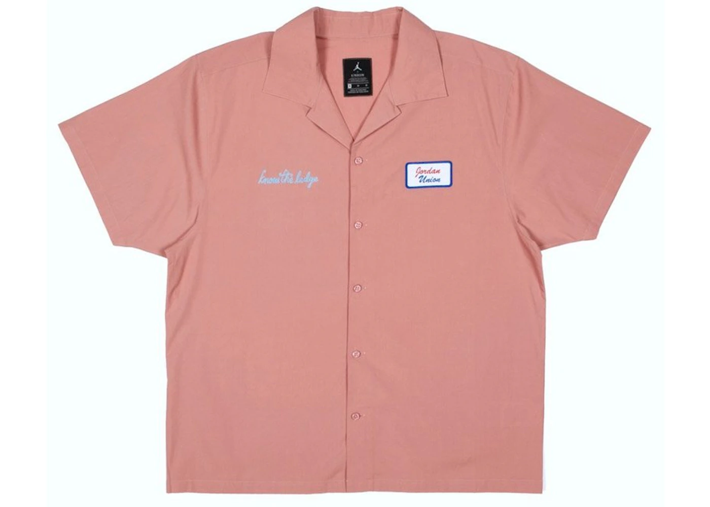 Jordan X Union Mechanic Shirt Rust Pink Fw20 Jordan X Union Mechanic Shirt Rust Pink Fw20