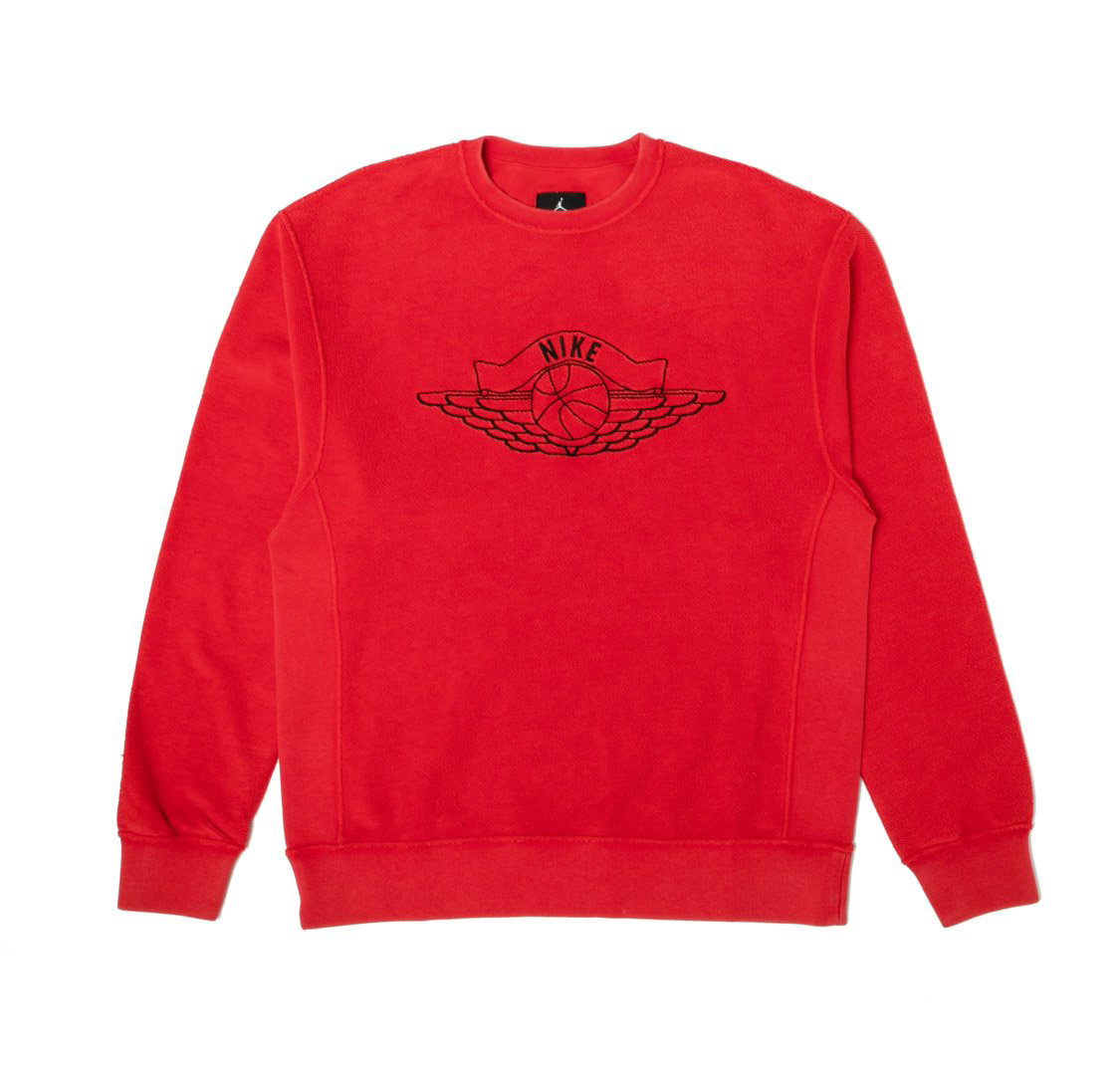 Jordan x Union NRG Vault AJ Flight Crewneck Red Men's - FW18 - US