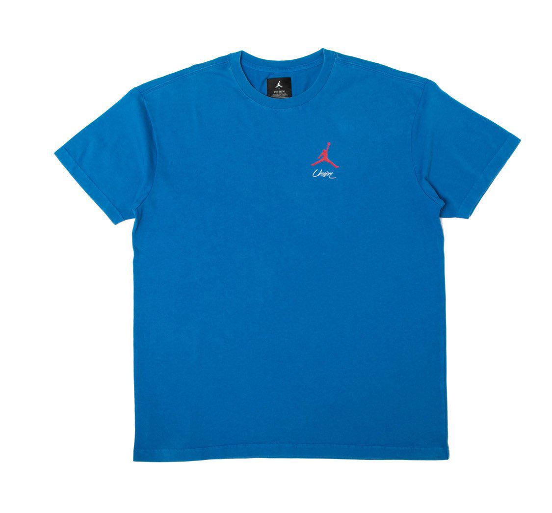 Jordan x Union NRG Vault AJ Flight Jumpman Tee Blue