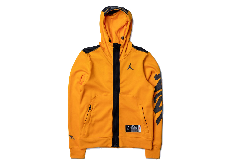 air jordan orange hoodie