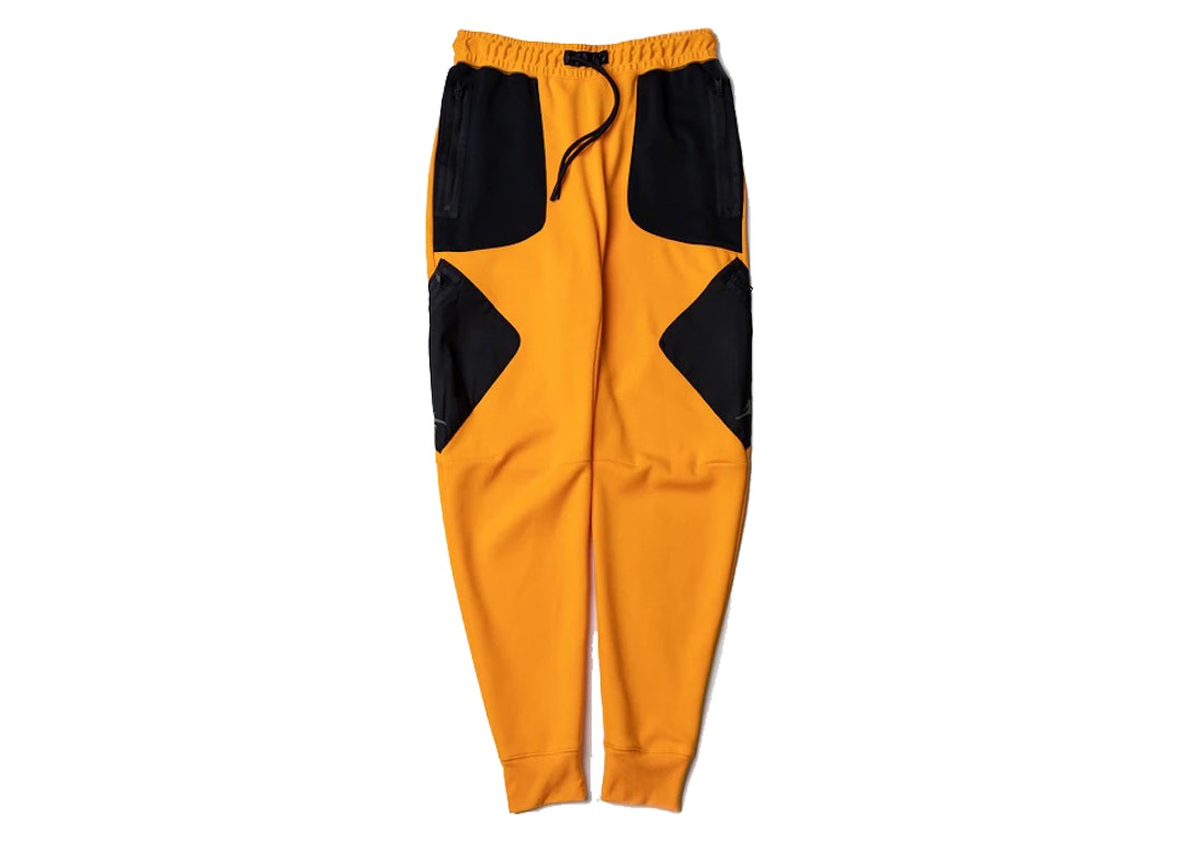 Pre-owned Jordan X Zion X Naruto Pants Orange Peel/black