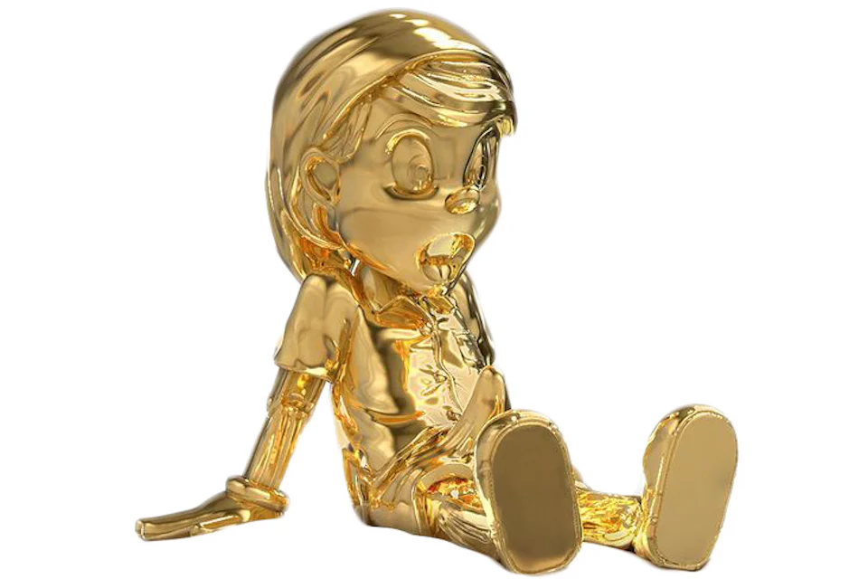 Juce Gace A Wood Awakening Chill-Out: Porcelain Figure Gold Chrome