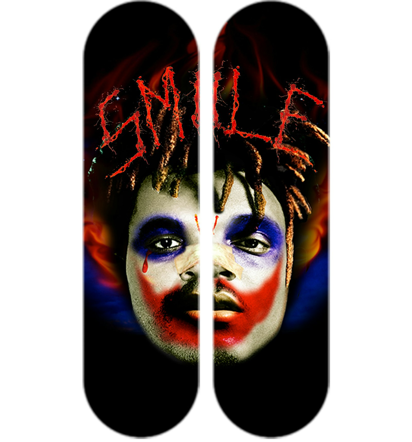 Juice WRLD x XO x VLONE Joker Skateboard Deck - US skateboard slipknot