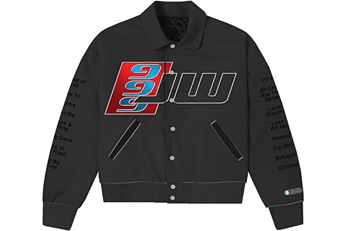 Pre-owned Juice Wrld Gbgr Racing Jacket Black