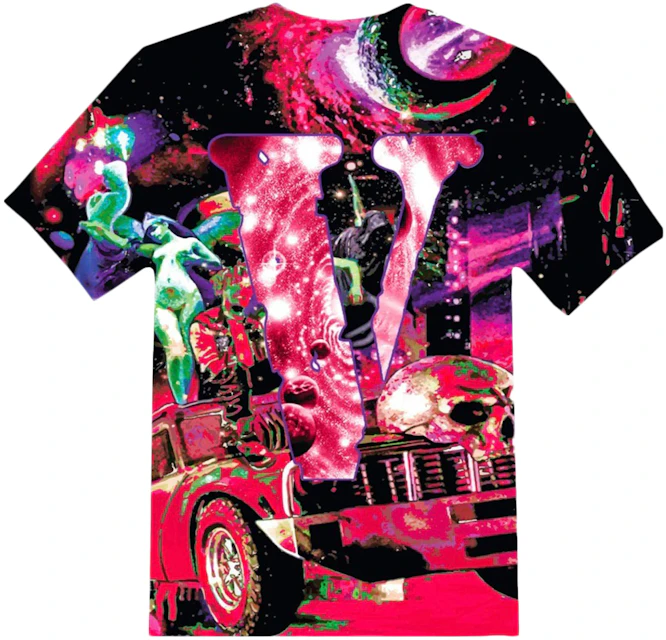 oriental Propio explique Juice Wrld Galaxy All Over T-shirt Black/Multi - SS20 - ES