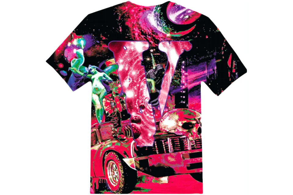 Juice Wrld Galaxy All Over T-shirt Black/Multi Men's - SS20 - US