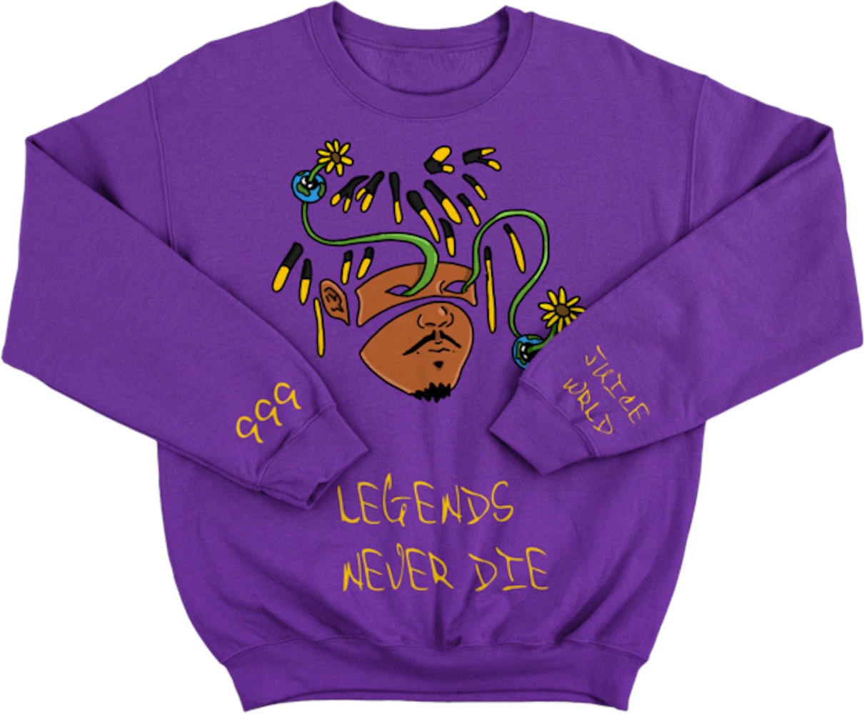 CLODA purple hoodie worn by Juice Wrld on the Instagram account  @rememberingjuice