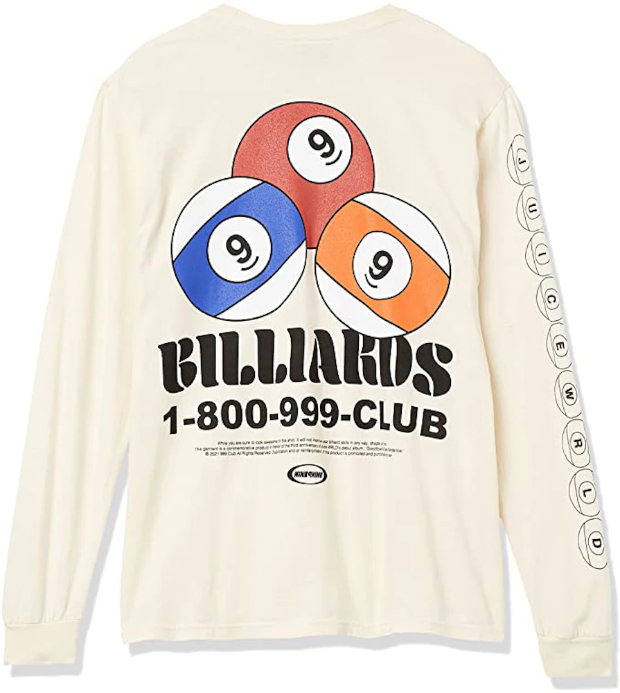 Juice Wrld Men 1-800-999 Club L/S T-shirt Cream - US