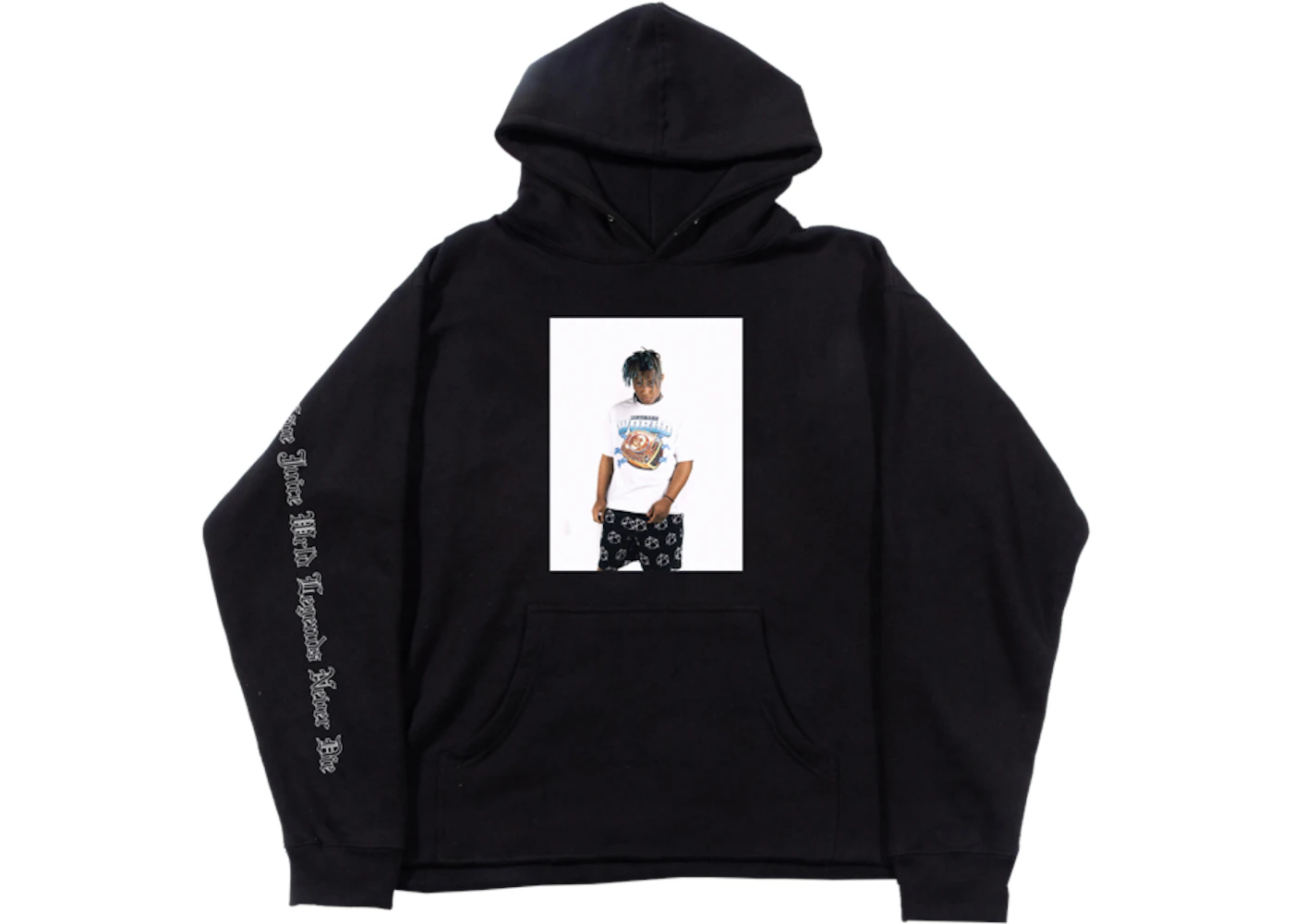 Juice Wrld X Revenge Photo Hoodie Black Men s SS20 US