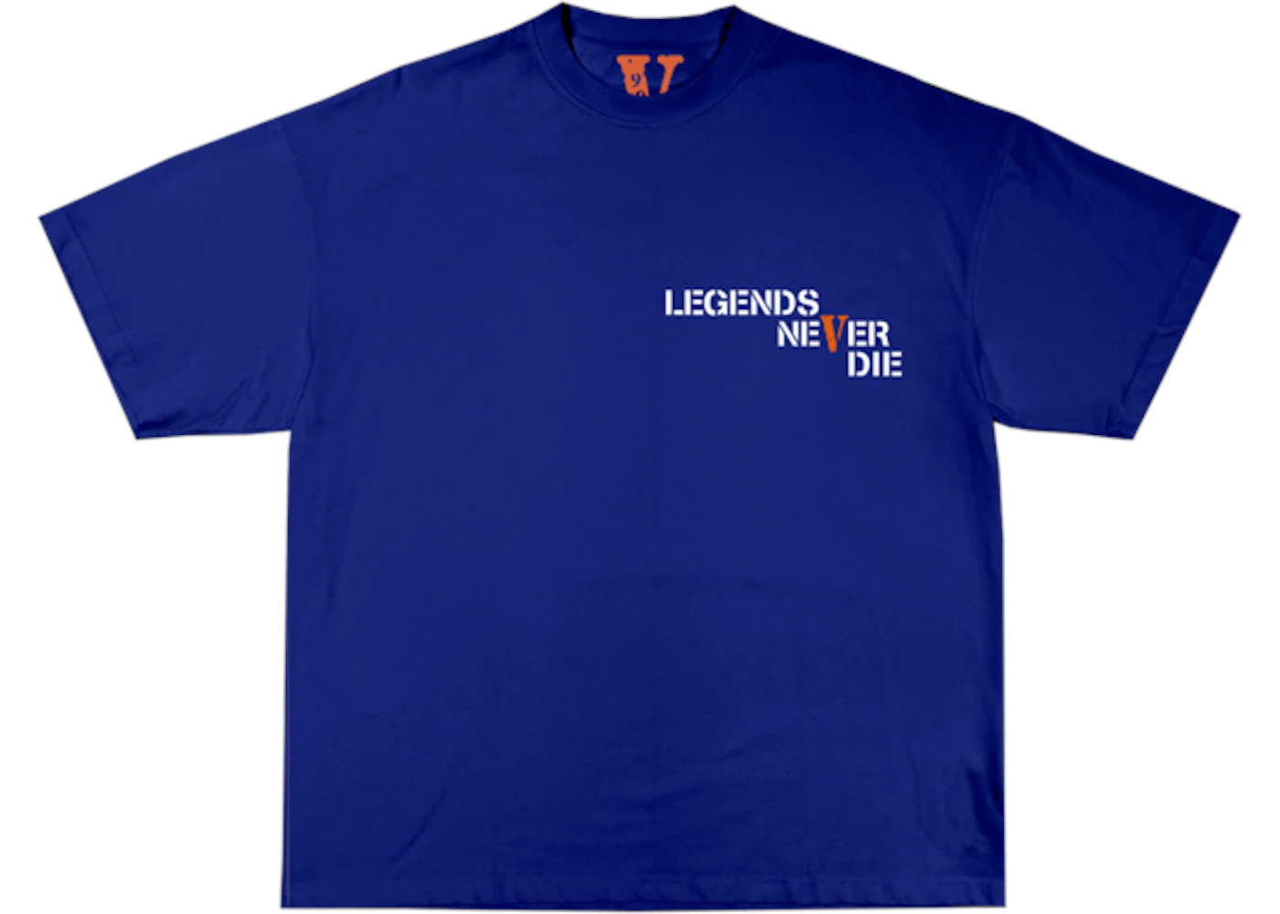 Vlone shirt hotsell black and blue