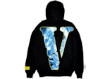 Juice wrld x vlone cosmic hoodie black Clearance