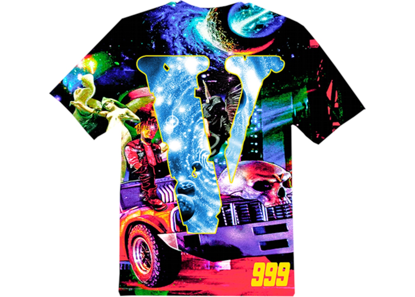 Juice Wrld x Vlone Cosmic T-Shirt Black - SS20