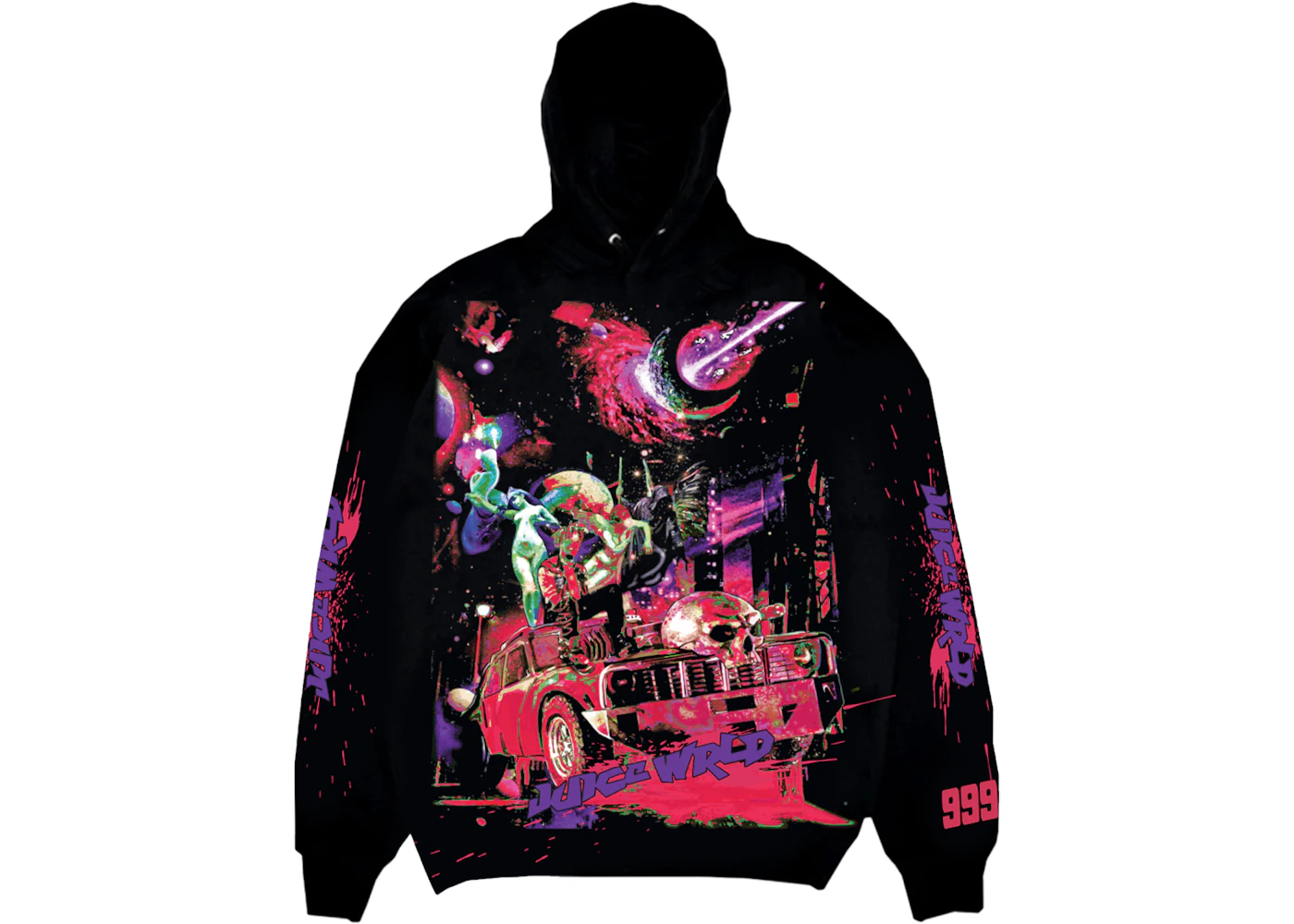 Vlone x juice wrld graphic hoodie Clearance