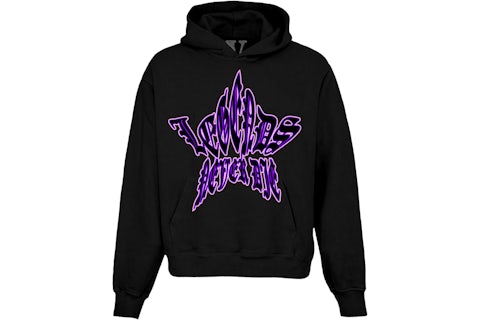 Juice Wrld Vlone Black And Purple Hoodie Juice Wrld X Vlone Legend