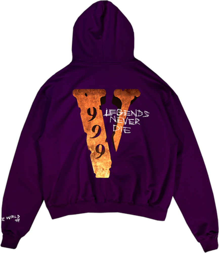 VLONE, Sweaters, Juice Wrld X Vlone Legends Never Die Hoodie Purple Ss2