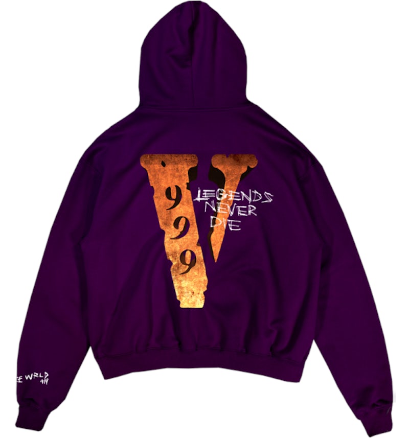 Juice Wrld x Vlone Legends Never Die Hoodie Purple Men s SS20 US