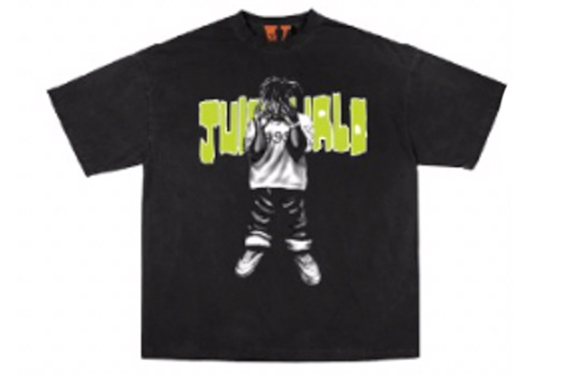 Pre-owned Juice Wrld X Vlone Moty Man Of The Year T-shirt Black/green