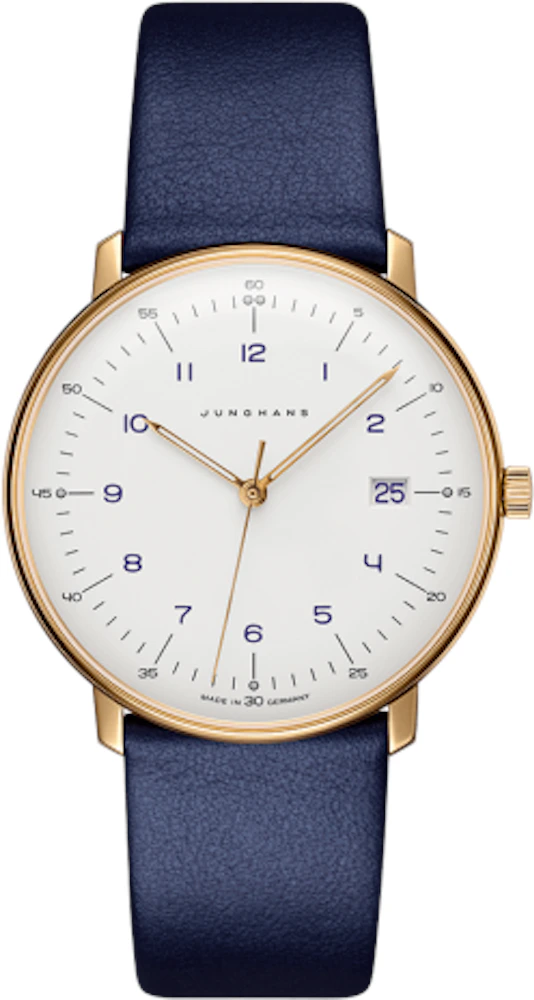Junghans Max Bill Quartz 041/7849.00 38mm in Stainless Steel - US