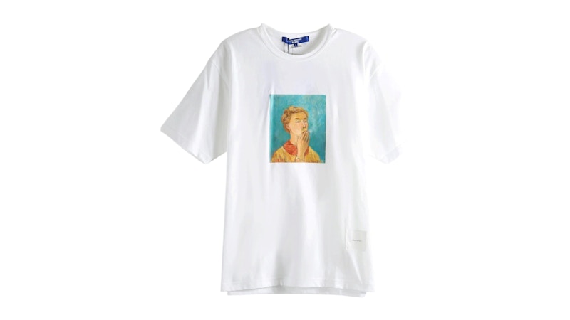 Junya Watanabe Portrait Print T-shirt White メンズ - SS26 - JP