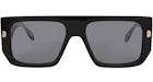 Just Cavalli Aviator-Frame Acetate Sunglasses Black Black Smoke (SJC022-56-700X)