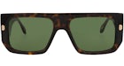 Just Cavalli Aviator-Frame Acetate Sunglasses Havana Havana Green (SJC022-56-0722)