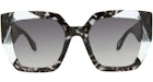Just Cavalli Square-Frame Acetate Sunglasses Grey Havana Grey Havana Smoke (SJC021K-53-096N)