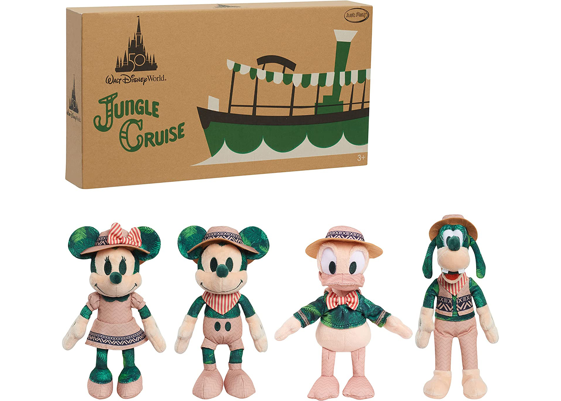 Just Play Walt Disney World 50th Anniversary Jungle Cruise Amazon Exclusive  Collectors Plush Set - FW22 - US