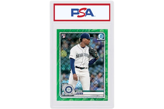 Justin Dunn 2020 Bowman Chrome X Rookie Green X-Fractor /31 #20 (PSA or BGS Graded)