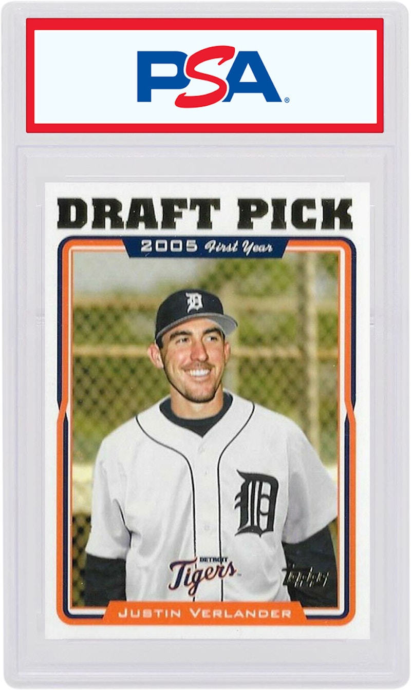 Justin Verlander 2005 Topps Draft Pick #677 (Calificado PSA o BGS)