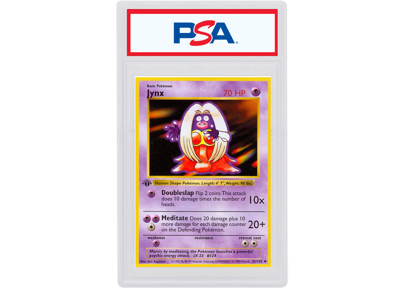 Jynx 1999 Pokemon TCG Base Set 1st Edition #31/102 (PSA or BGS Graded) - 1999 - US Jynx 1999 Pokemon TCG Base Set 1st Edition #31/102 (PSA or BGS Graded) - 1999 - US