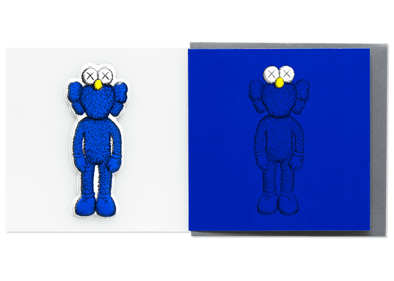 KAWS BFF Greeting Card (With Puffy Sticker) Blue