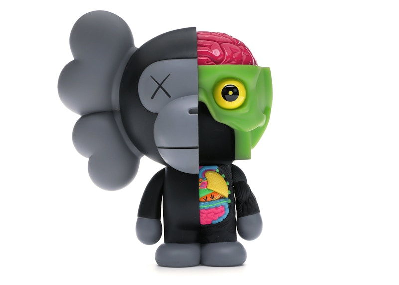 KAWS Bape Dissected Baby Milo Vinyl Figure Black