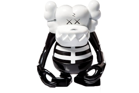 KAWS×BOUNTY HUNTERスカル君 フィギュア 白黒 KAWS Bounty Hunter Skull Kun Vinyl Figure White/Black - JP
