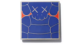 KAWS Brooklyn Museum WHAT PARTY Square Pin Blue