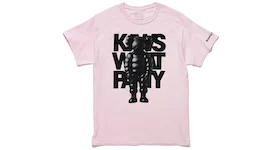 KAWS Brooklyn Museum WHAT PARTY T-shirt Light Pink