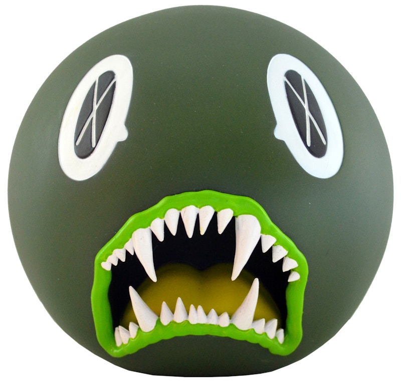 OriginalFake Kaws Cat Teeth Bank Green 特撮