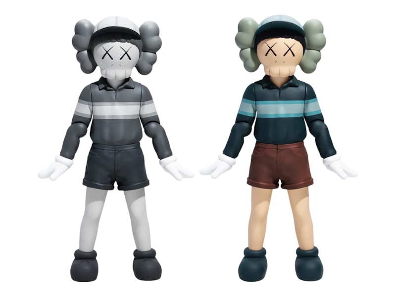 KAWS Chul-Su Vinyl Figure Set of 2 Coloured/Monotone - JP