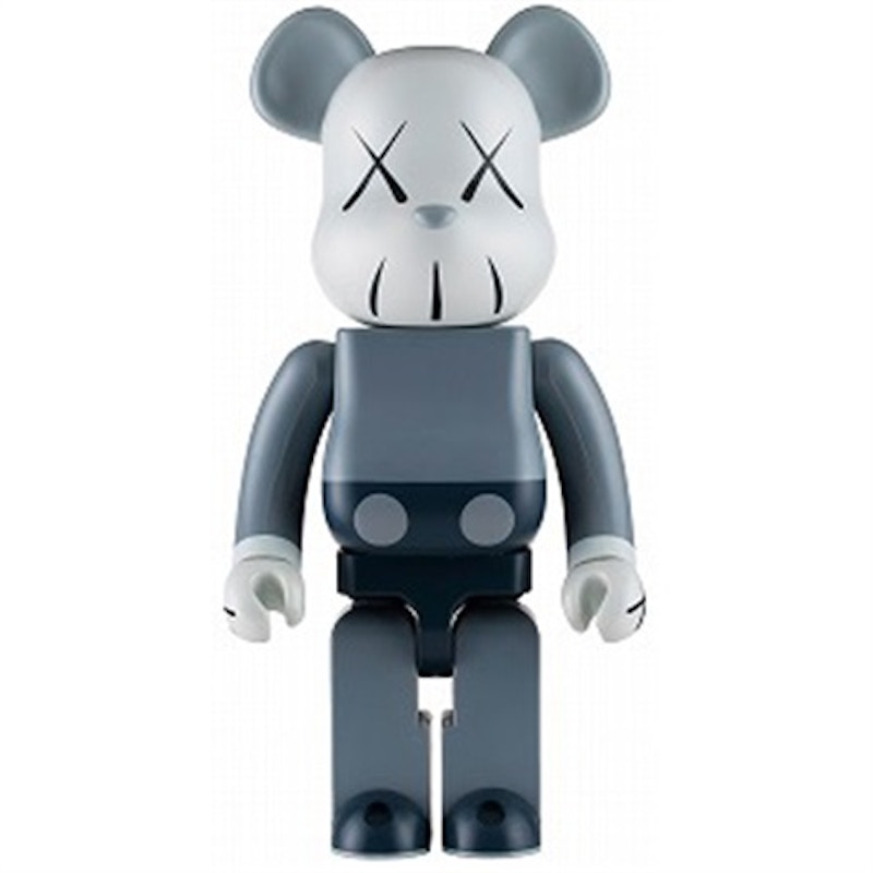 KAWS Companion Bearbrick 1000% Grau/Blau