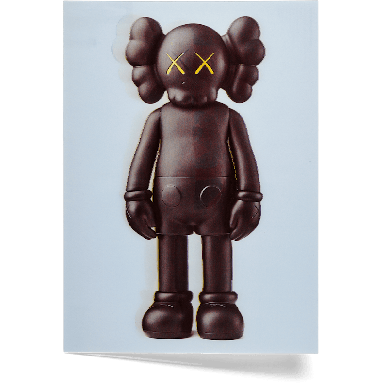 KAWS Companion Flayed Lenticular Postkarte Schwarz