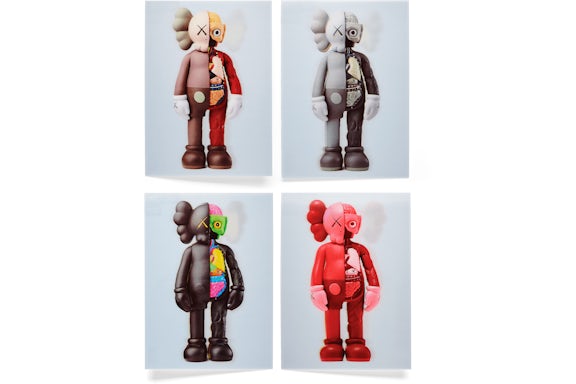 KAWS Companion Flayed Lenticular Postkarte (4er-Set) Multi