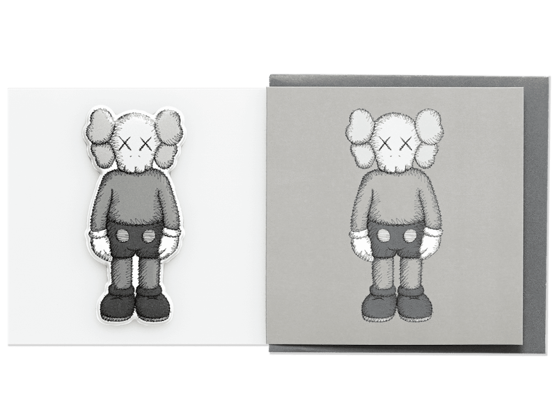 KAWS Companion Greeting Card (With Puffy Sticker) Grey