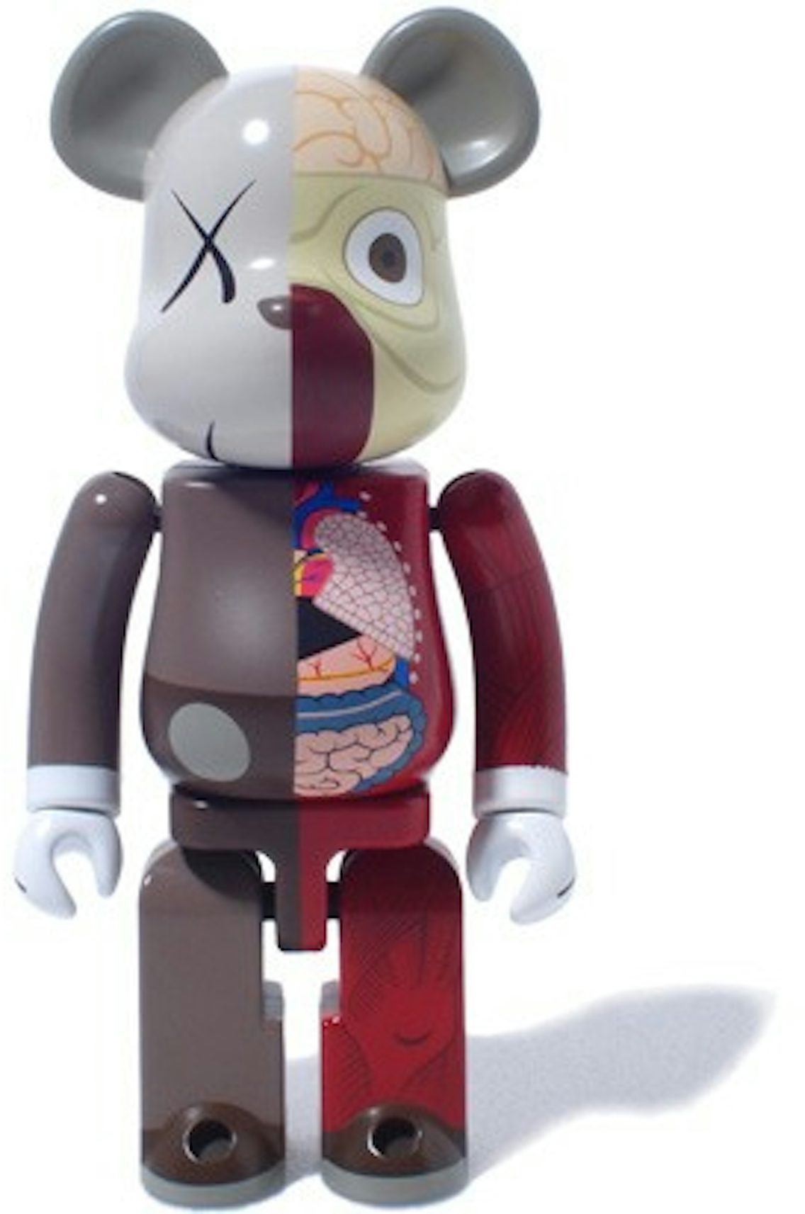 KAWS Bearbrick Dissected 400% Brown