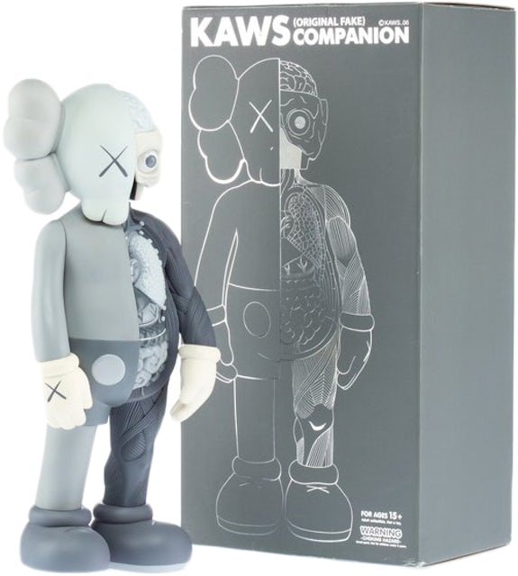 Buy Kaws original Fake Grey Dissected Companion Logo Classic
