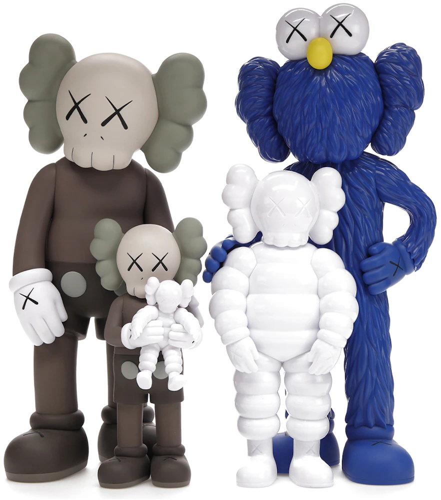 Family Figures - Brown Blue White